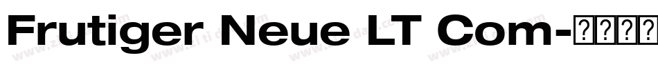 Frutiger Neue LT Com字体转换